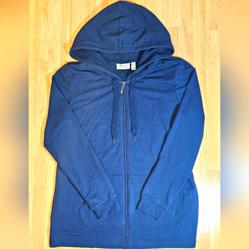 Women's Blue Zip-Up Hoodie